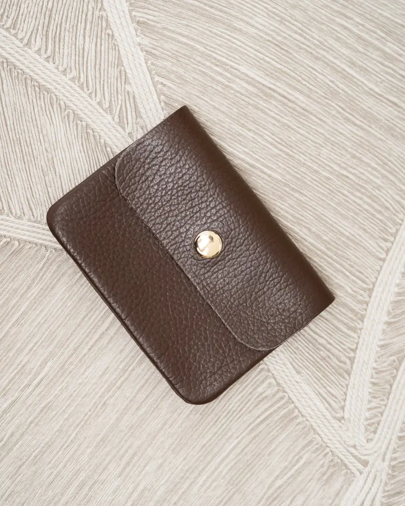 Portemonnee Lisa Small REAL LEATHER Bruin