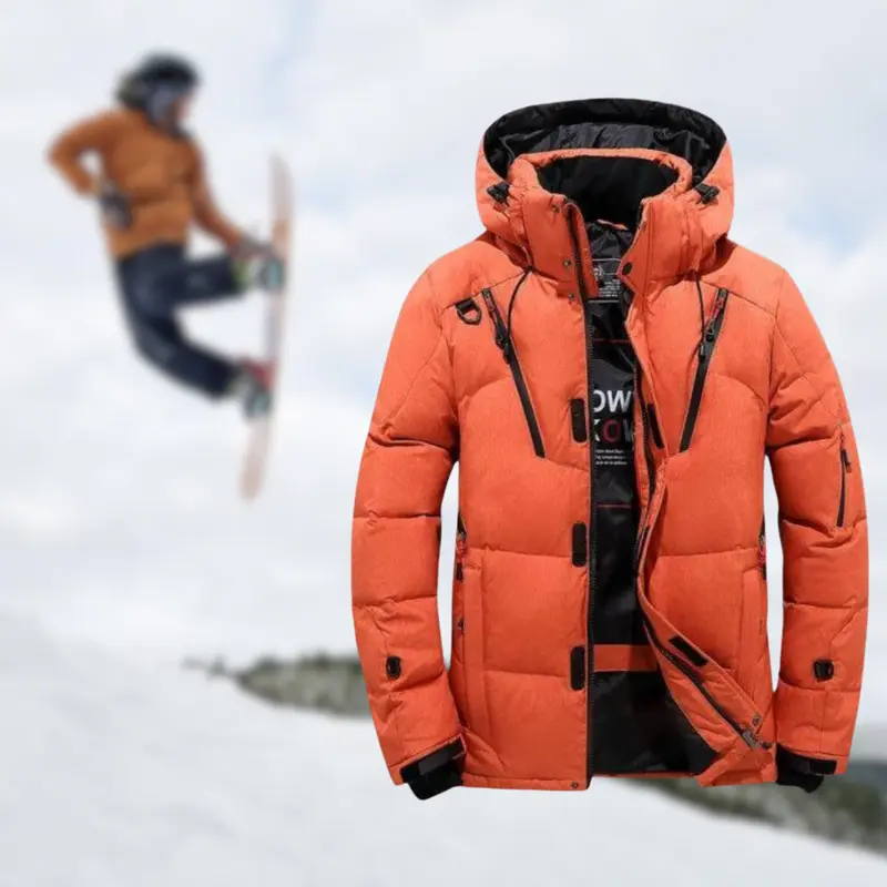 Premium Herren-Winterparka | Winterjacke mit abnehmbarer Kapuze für kalte Tage