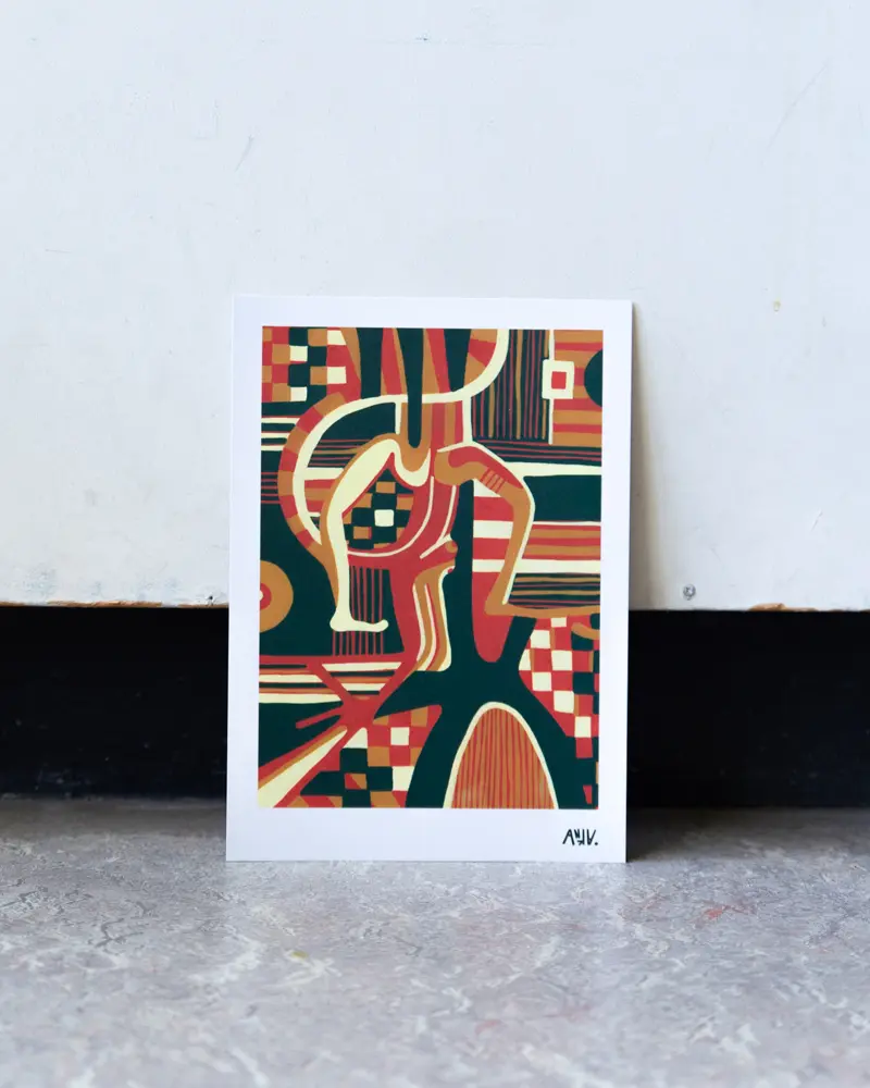 Print A4 Naakte Vrouw - Anka Pelgrom