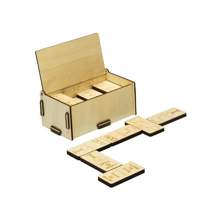 Pro-Dukto Bauhaus Iconic Domino | Luxe Houten Design Spel