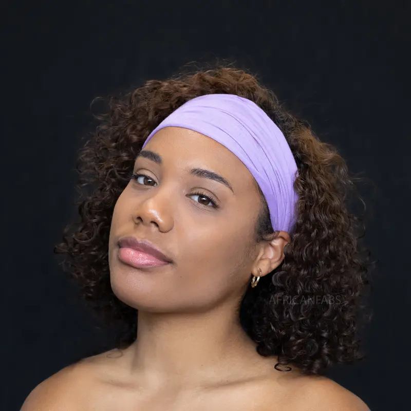 Purple Hairband / Headband - Stretch Fabric - Yoga / Sports / Casual - Unisex Adults