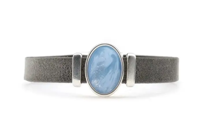 Qoss diede armband zilver M