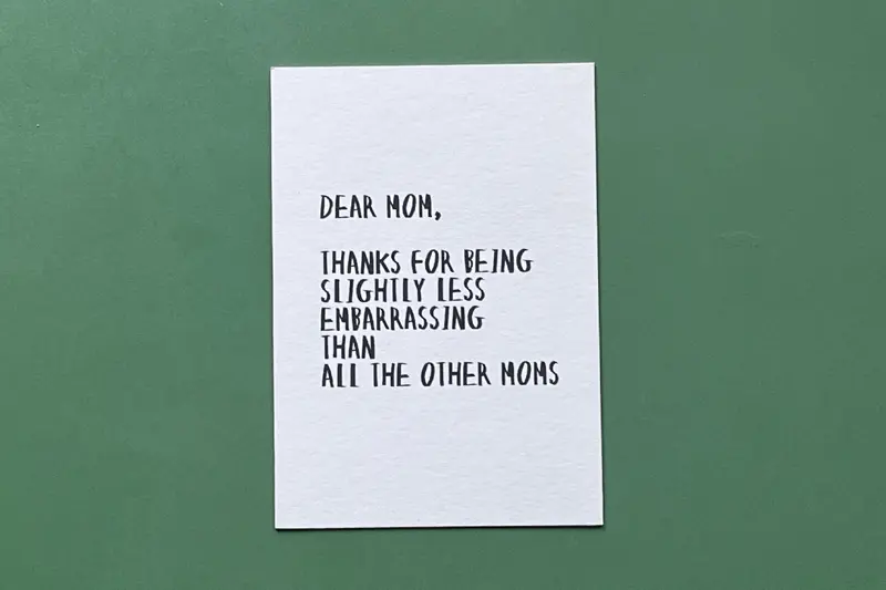 Quoteprent | Dear mom