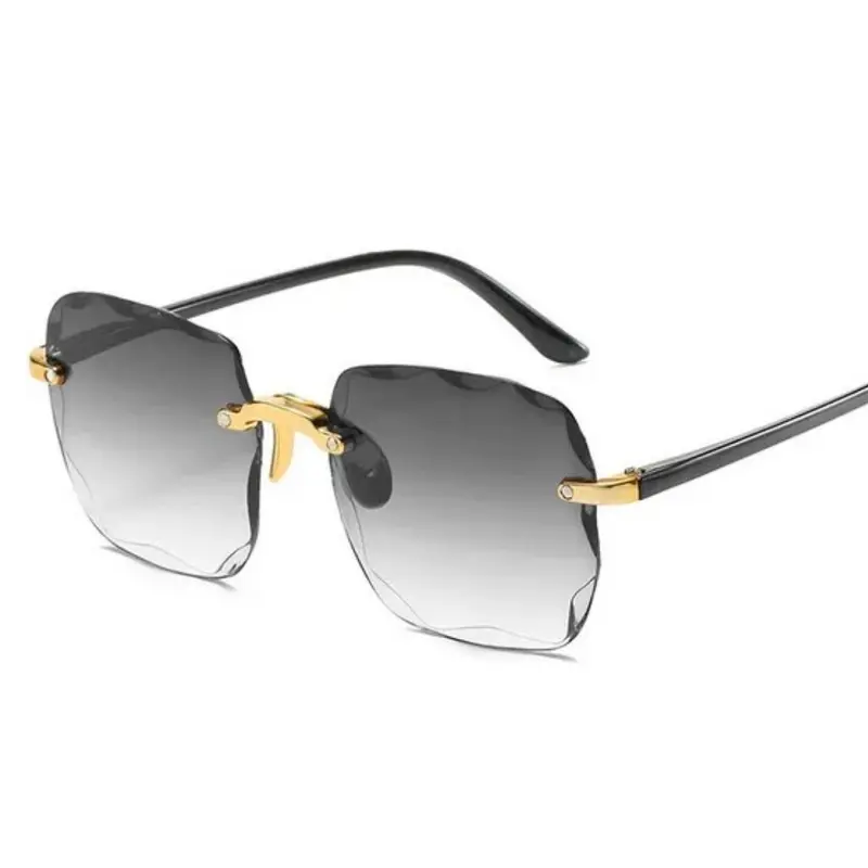 Randlose Vintage-Sonnenbrille für Sommer 2025