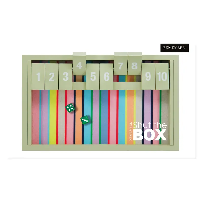 Remember Shut the Box Houten Dobbelspel | Design Bordspel
