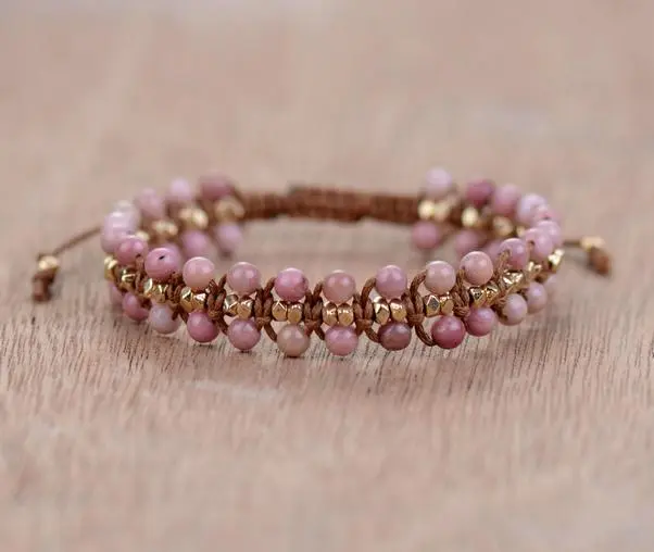 Rhodonit "Herzenergie" Armband - Amara