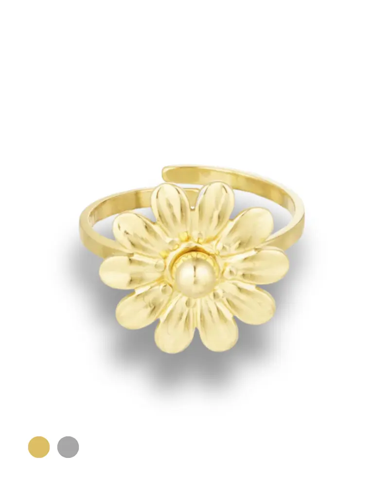 Ring verstelbaar - Bloem