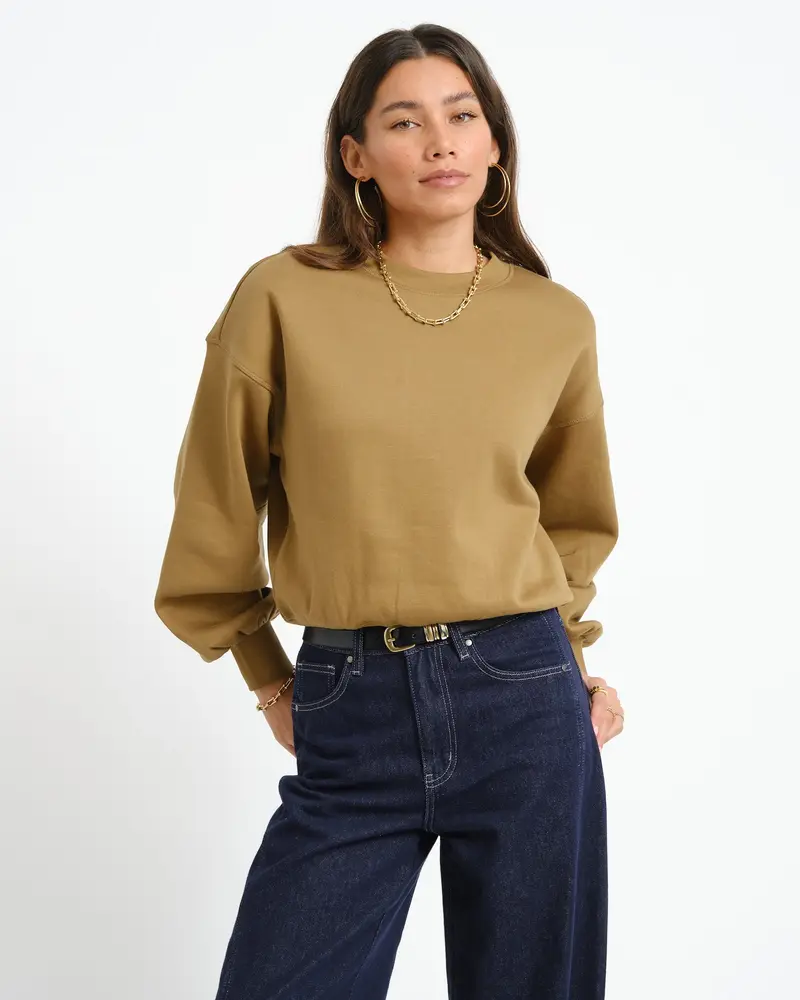 Rouge Ona O-Neck Sweat Gothic Olive