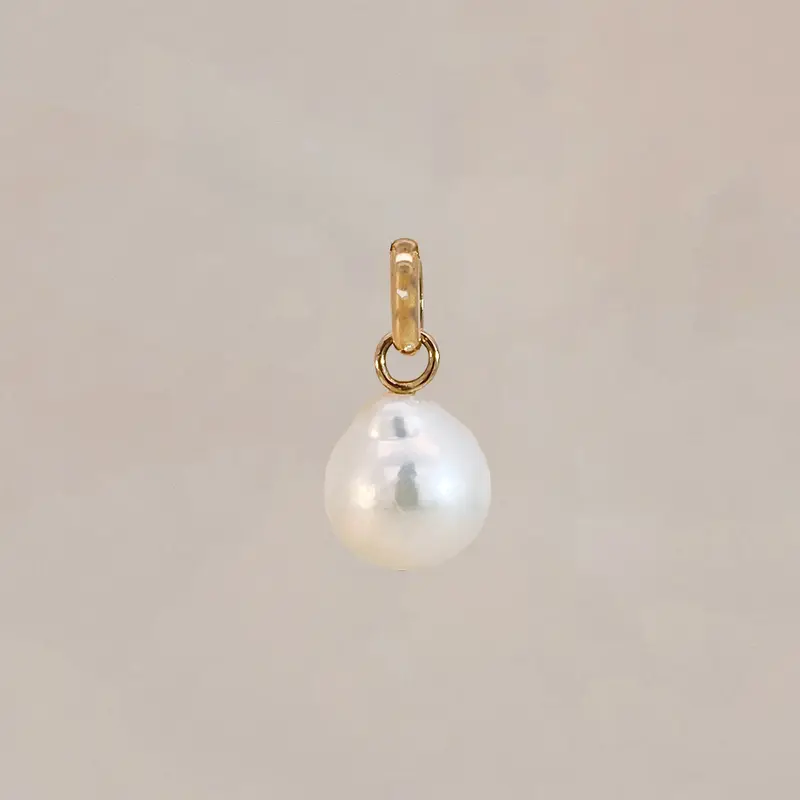 Round Baroque Pearl Pendant