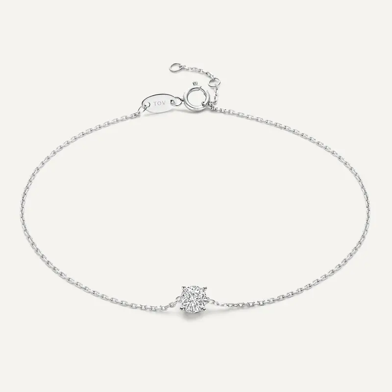 Round Cut Cubic Zirconia Bracelet