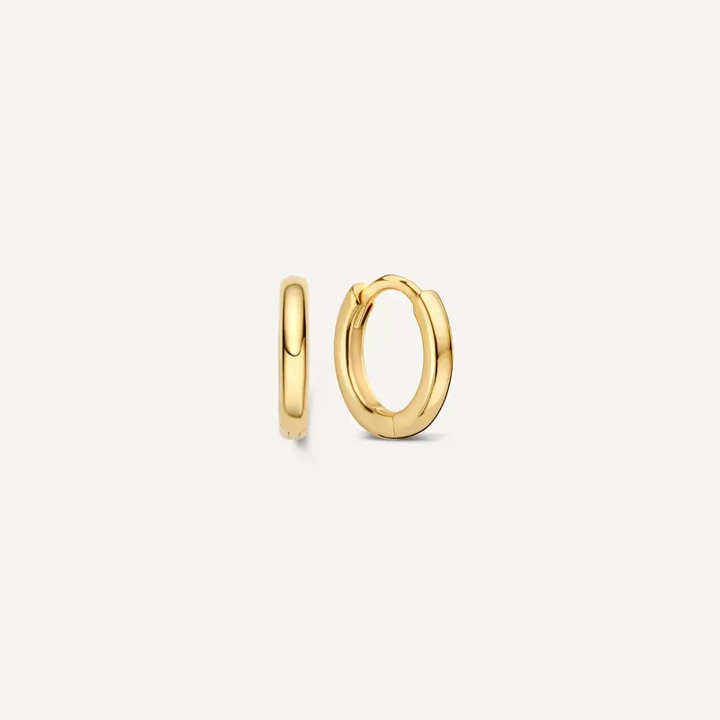 Round Edge Small Huggie Hoops (10 mm)