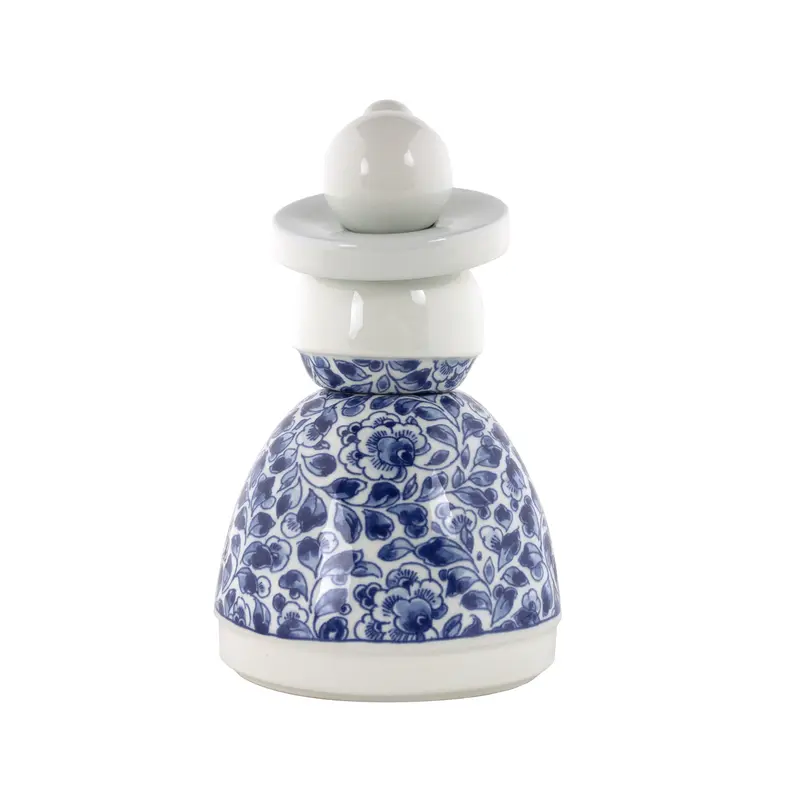Royal Delft Proud Mary | Beeldje Flower Pattern | Delfts Blauw