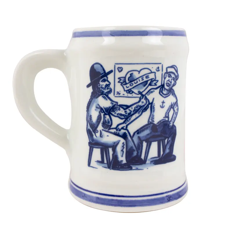 Royal Delft x Schiffmacher Bierpul Porselein | Delfts Blauw