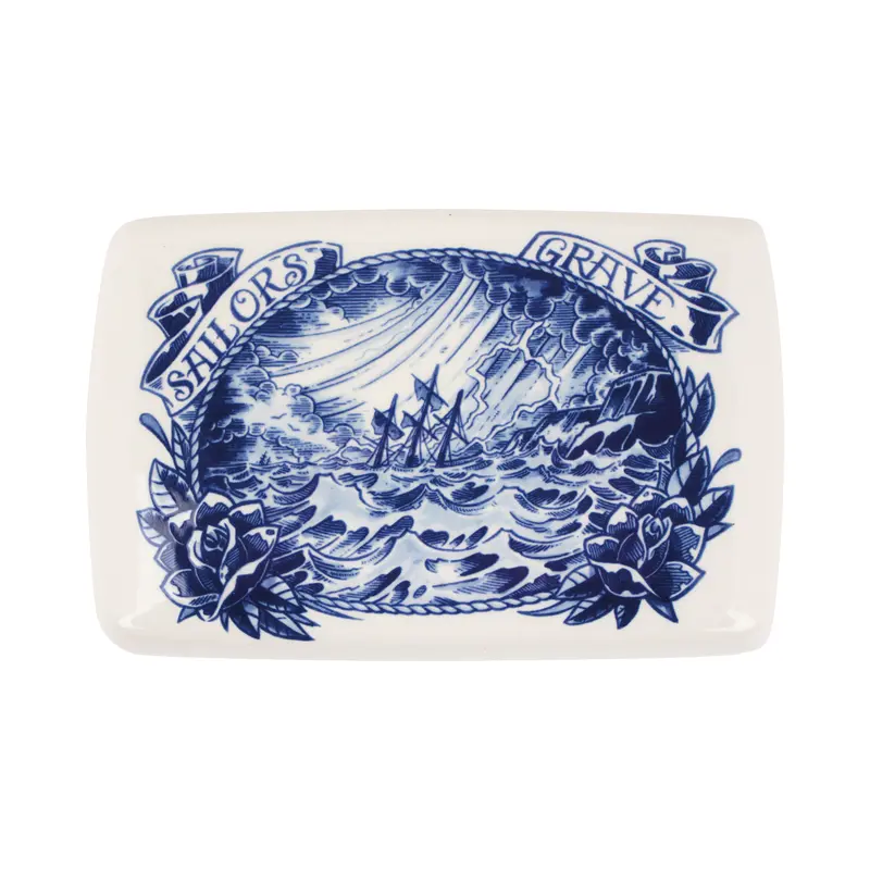 Royal Delft x Schiffmacher Tafeldoos Sailor's Grave Porselein | Delfts Blauw