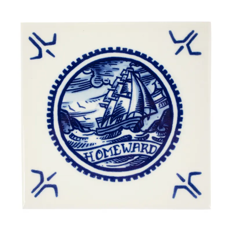 Royal Delft x Schiffmacher Tegel Homeward Porselein | Delfts Blauw