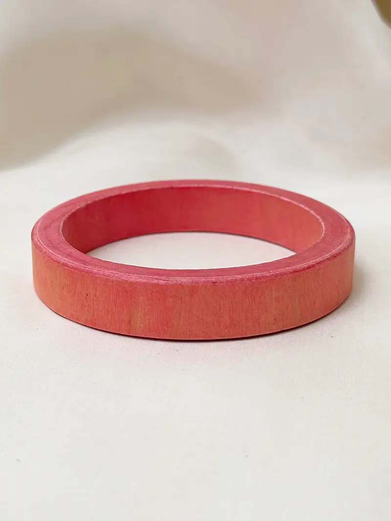 Roze houten armband