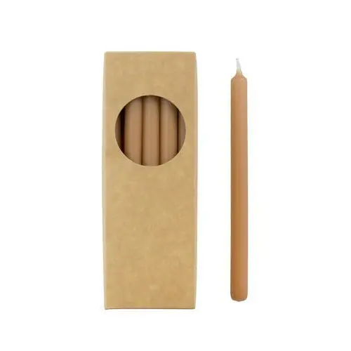 Rustik lys potloodkaarsjes caramel 20 st