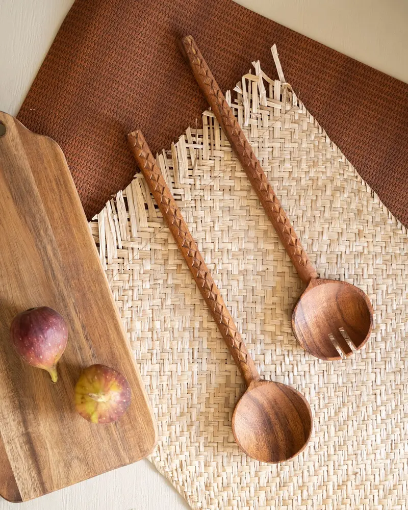 Salad Server Hommage Wood Bruin