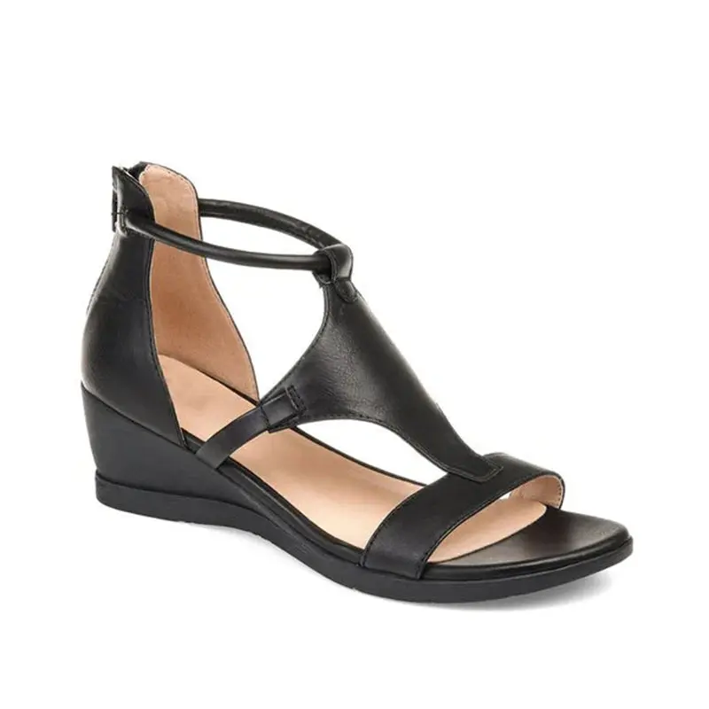 Sandalen | Damen Sommer-Sandalen mit Erhöhtem Absatz und Modernem Knöchelriemen-Design für 2025