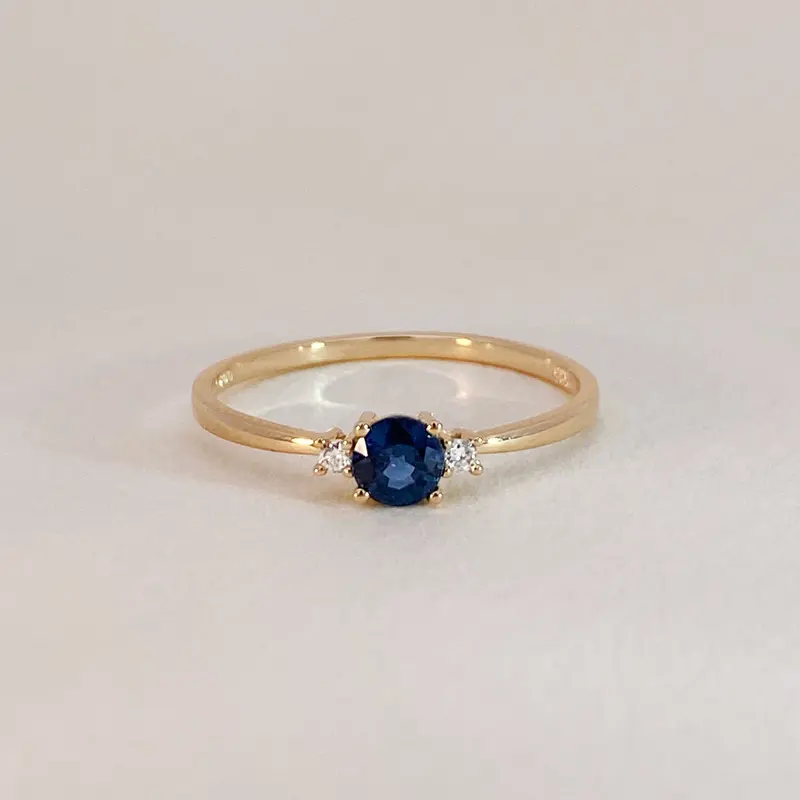 Sapphire & Diamond Ring