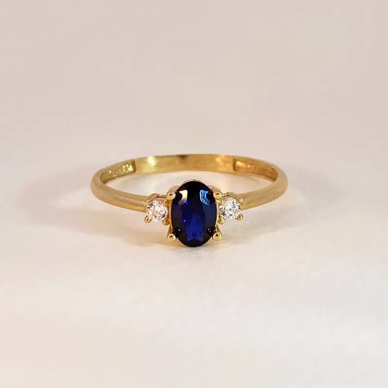 Sapphire Trilogy Ring
