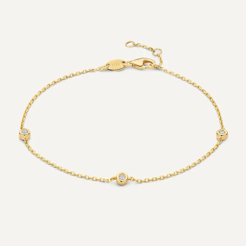Satellite Bezel Set Diamond Bracelet (0.06 ct)