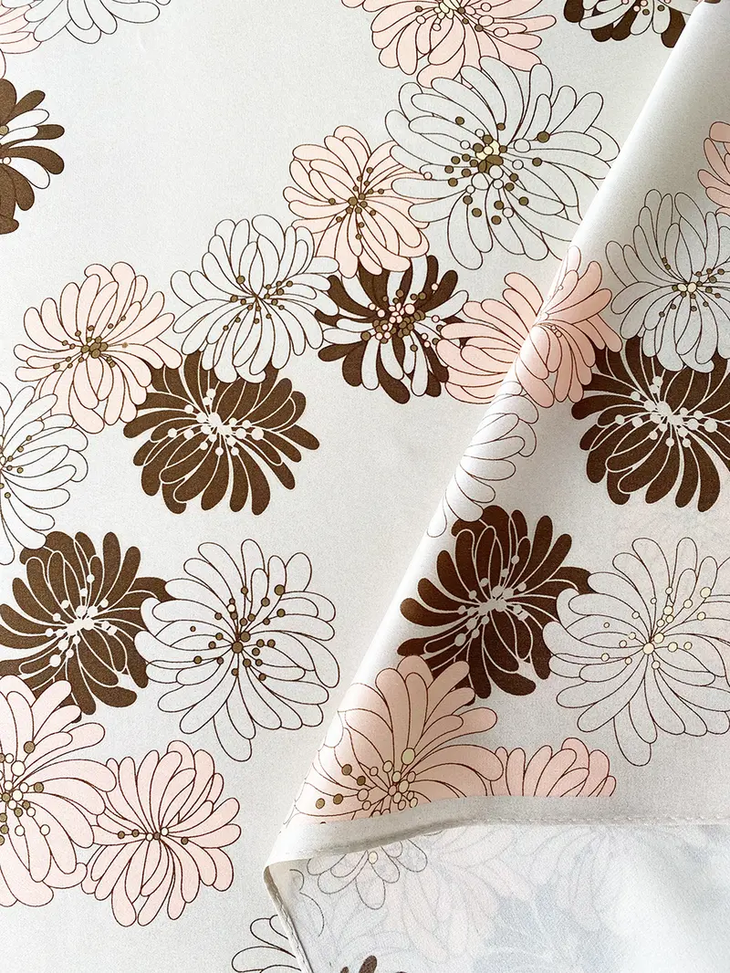 Satijnen floral gavroche
