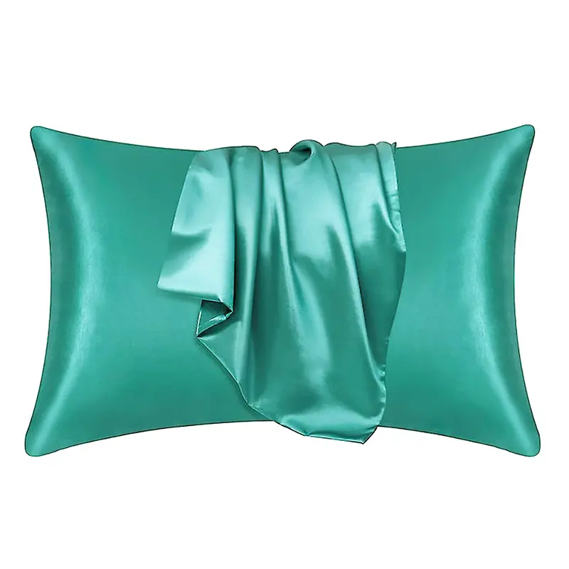Satin pillow case Soft Green 60 x 70 cm pillow size - Silky satin pillowcase / cushion cover