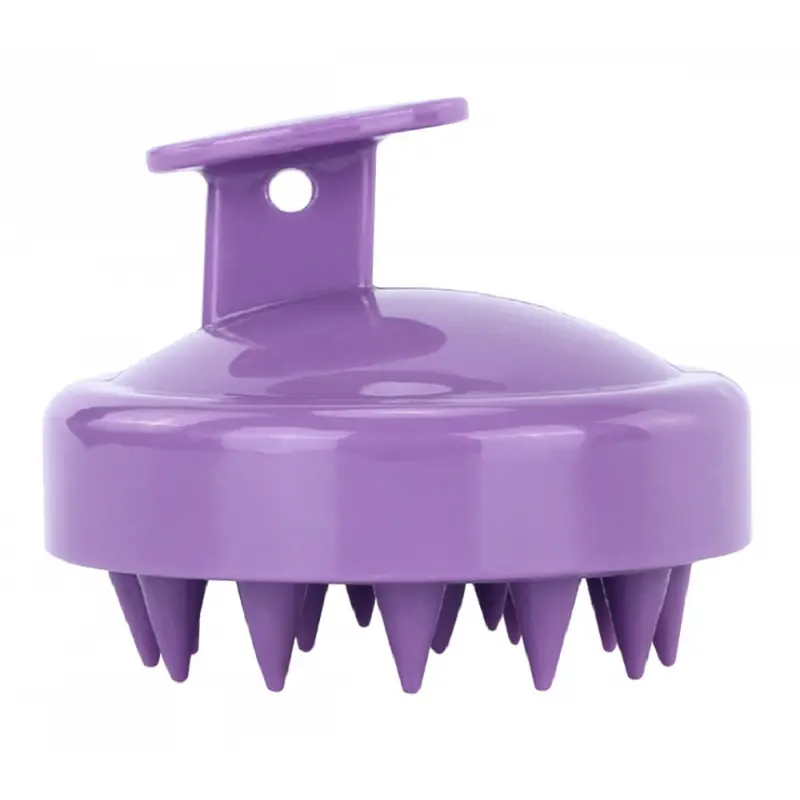 Scalp massager - silicone hair brush - scalp brush - massage brush - head massager - Purple
