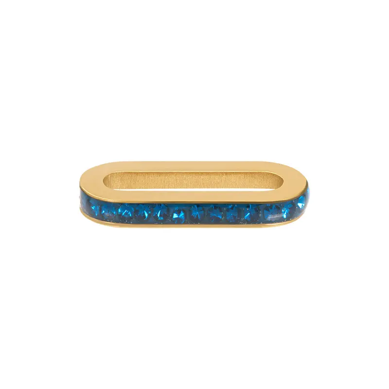 Schakel Zirconia Capri Blue - iXXXi Connect - 1,4 cm