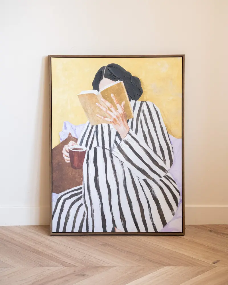 Schilderij Boek Muse