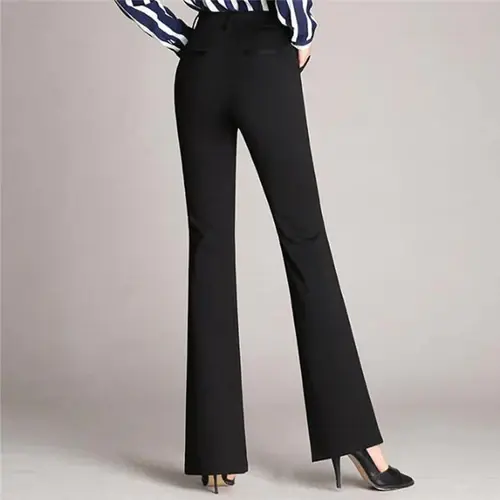 Schlank ausgestellte High-Waist-Hose – Mila