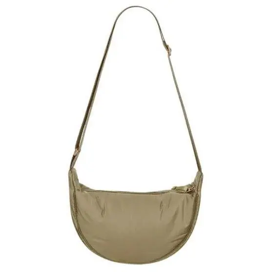 Schoudertas Half Moon camel 15x32x7cm