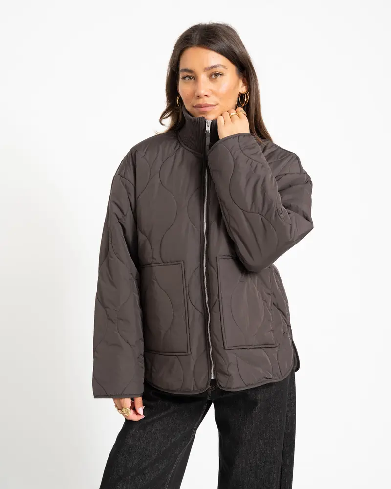 SERENA MID QUILTED JACKET Bracken