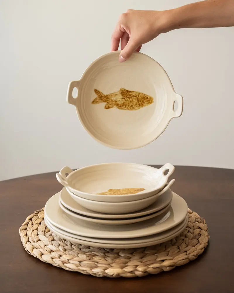 Serving Bowl Fish Keramiek