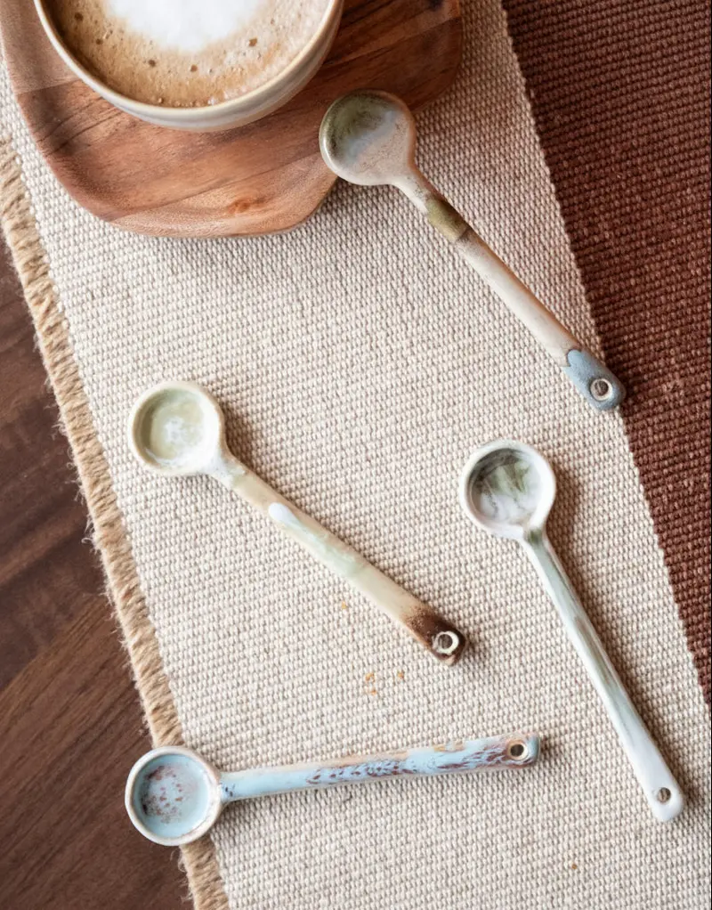 Set van 4 - HKLIVING Lepels Keramiek