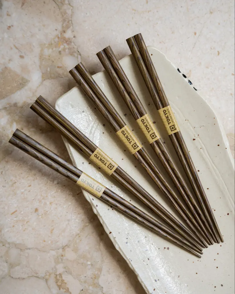 Set van 5 - Eetstokjes Tokyo Hout