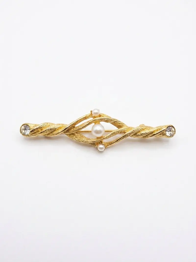 Sheaf Pearl Brooch