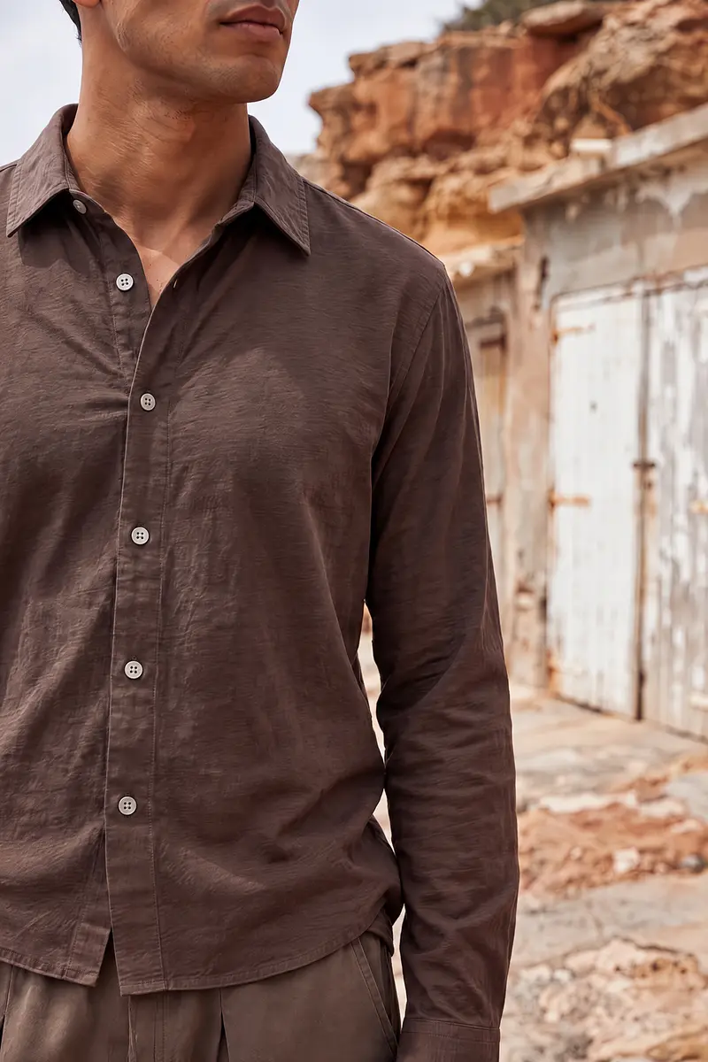Shirt Lucas Dark Brown