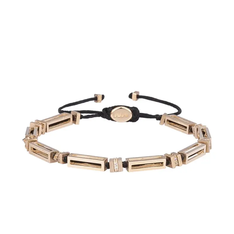 Silk Road gouden armband met diamantstenen