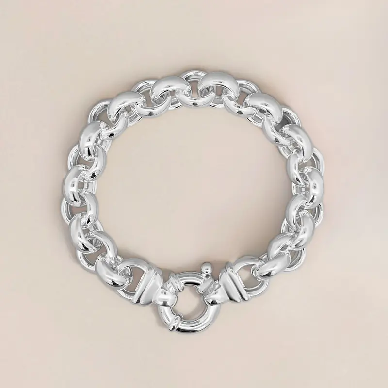 Silver Chunky Jasseron Bracelet