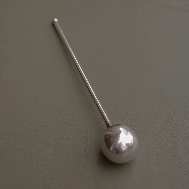 Silver-plated hair pin
