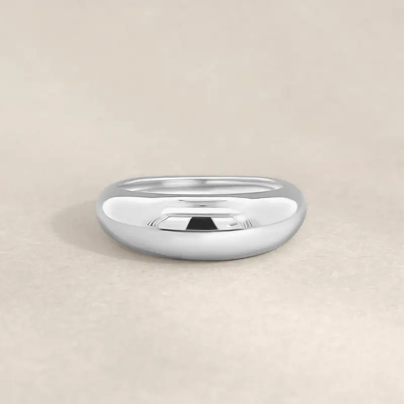 Silver Slim Balloon Ring