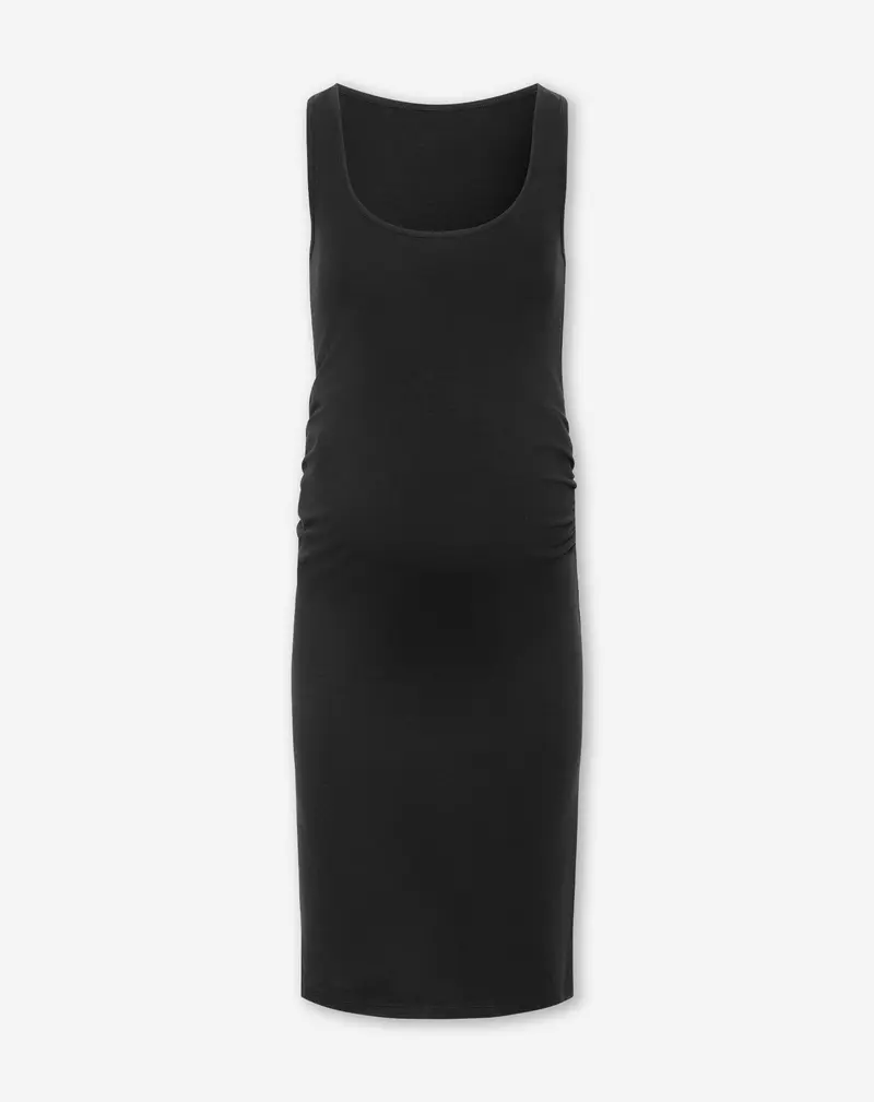 SINGLET DRESS MATERNITY ZWART