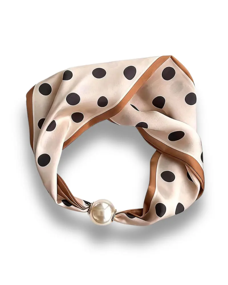 Sjaaltje magnetische sluiting parel - Polkadot