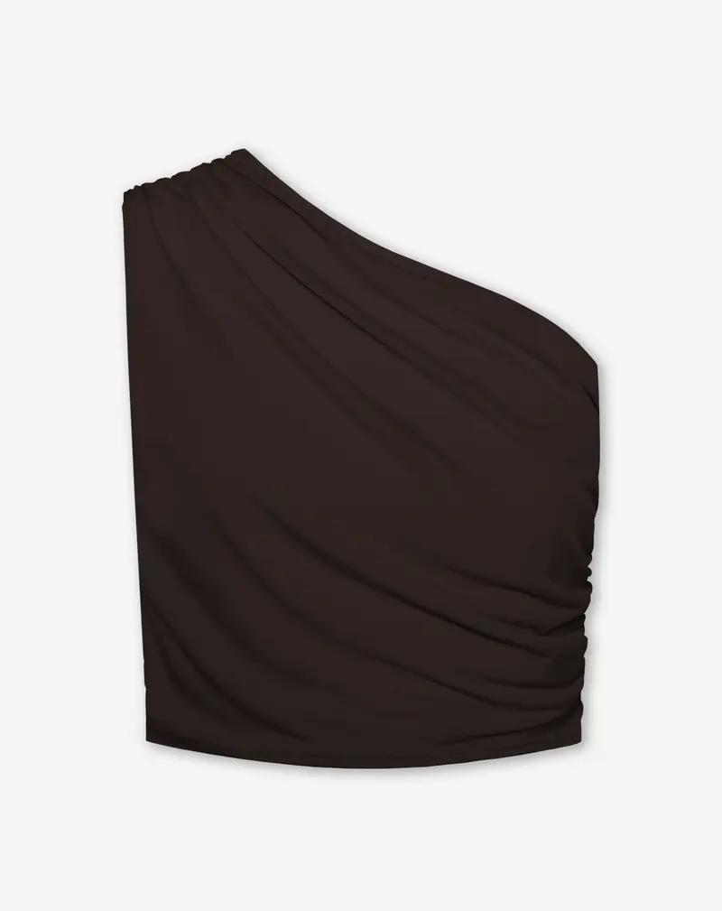 SLEEVELESS RUCHED TOP BRUIN