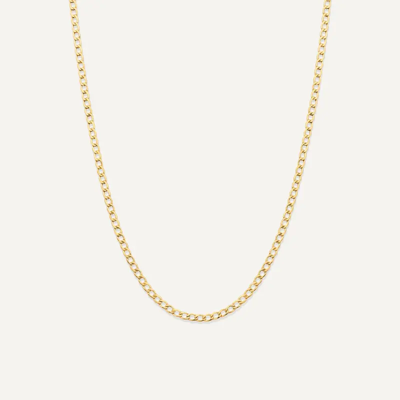 Slim Curb Chain Necklace