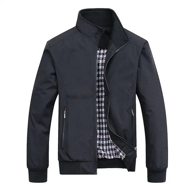 Slim Fit Herren Bomberjacke – Leicht, stylisch & perfekt für den goldenen Herbst