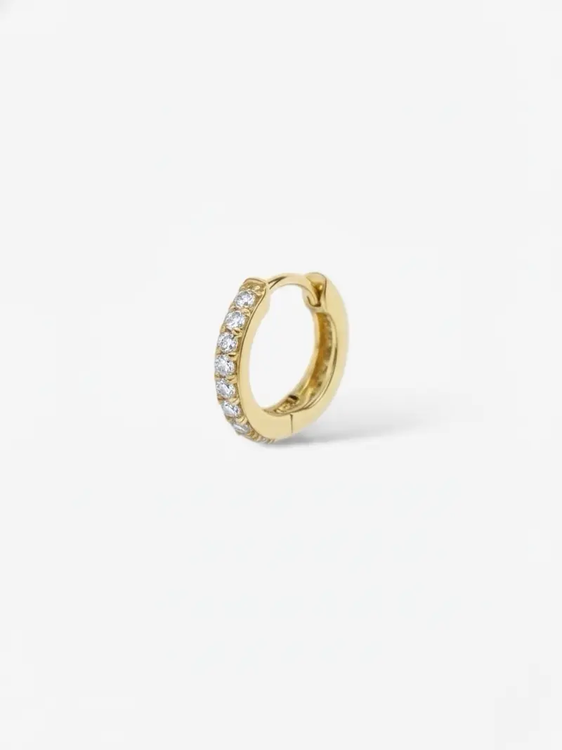 Small Pavé Hoop earring
