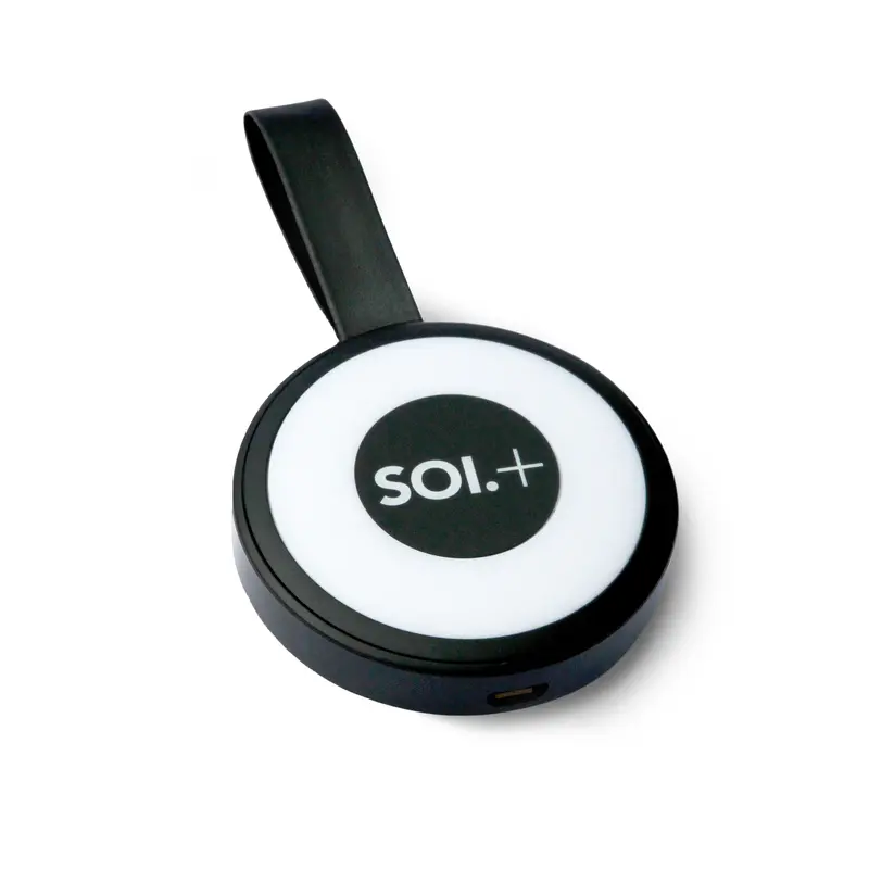 SOI. Mini Handtas Lampje & Powerbank | Tasverlichting | Zwart
